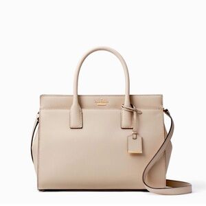 Kate Spade Cameron Street Candace Satchel Medium Purse in Tusk